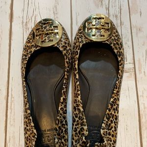 Tory Borch Leopard Print Reva Flats
